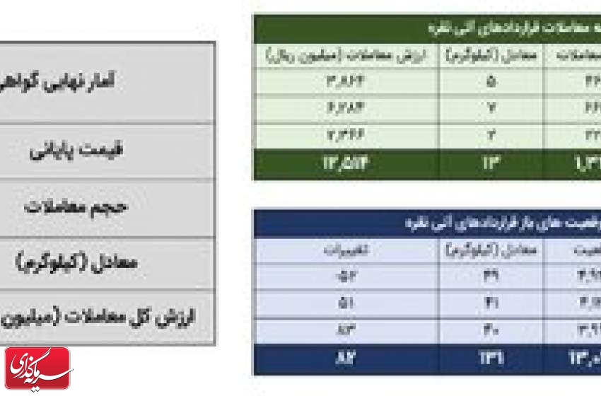 معامله ۱۶۶ کیلوگرم شمش نقره در بورس کالا